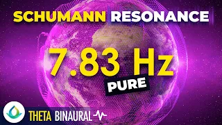 Schumann Resonance 7.83 Hz (PURE TONE) - Binaural Beats 🌍