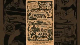 Horror Movie Radio Spot   Double Feature  Vampire's Coffin & The Robot Vs  The Aztec Mummy