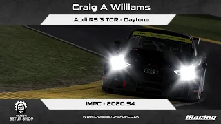 iRacing - 20S4 - Audi RS 3 TCR - IMPC - Daytona - CAW