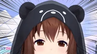 Sora in her new outfit's hood looks very adorable [Hololive/Eng sub]