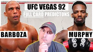 UFC Vegas 92: Barboza vs. Murphy FULL CARD Predictions and Bets