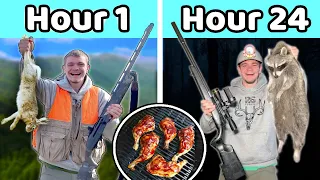 Eating Only What I Hunt for 24 Hours Straight!