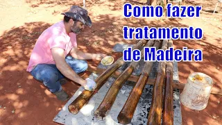 Tratamento de madeira simples e barato