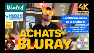 ACHATS BLURAY 4K • 200EME VIDÉO DE LA CHAÎNE !! • IMPORTS 4K DE FOLIE !! • COFFRETS CARLOTTA •