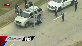 Raw video - High-speed police chase into St. Louis City