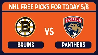 Boston Bruins vs  Florida Panthers Game 2 5/8/2024 FREE NHL Betting Tips, Picks and Predictions