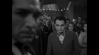 Getting punched by Edward G. Robinson