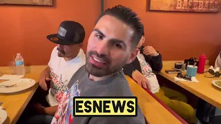 Vergil Ortiz and Jose Ramirez after making weight EsNews Boxing