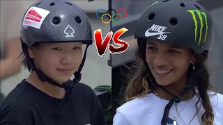 Rayssa Leal & Momiji Nishiya | Gold & Silver | Battle Of 13 Year Olds | Skateboard Olympics Final