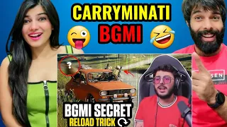 CARRYMINATI BGMI SECRET RELOAD TRICK !!🤣🔥 CARRYMINATI REACTION  !!