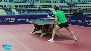 Xu Xin Training at the World Tour Grand Finals 2018