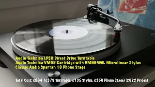 Another AudioPhil Comparison! Technics SL-1200G vs Audio Technica LP5X Turntable.