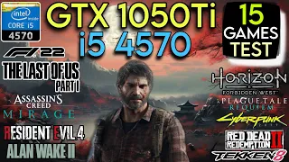 GTX 1050 Ti + I5 4570 & 16GB Ram | Test In 15 Games In Mid 2024 !