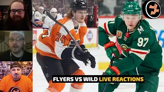 FLYERS-WILD LIVE REACTIONS | PHILADELPHIA FLYERS VS MINNESOTA WILD