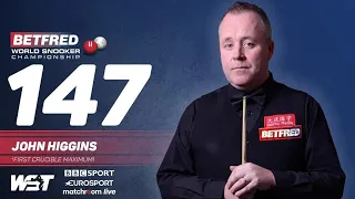 【他是傳奇】希金斯（John-Higgins）首次在世錦賽打出１４７分