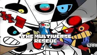 Comics The Multiverse Rescue | Undertale 4 главы в 1 часть 1 (Озвученный Комикс)🎙️