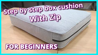 STEP BY STEP HOW TO MAKE  BOX CUSHION | UPHOLSTERY FOR BEGINNERS | Faceliftinteriors