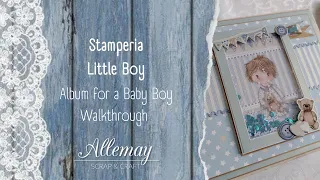 Album for a Baby Boy, Stamperia Little Boy, scrapbooking