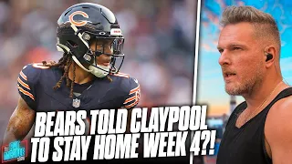 Bears Told Chase Claypool To Stay Home, Not Show Up For Week 4 Game?! | Pat McAfee Reacts