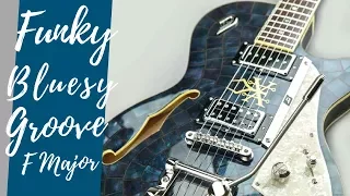 Funky Bluesy Groove Guitar Backing Track Jam in F Major