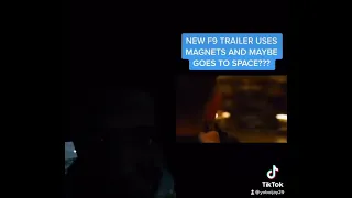 NEW. F9  trailer goes in space