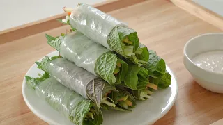 I ate this vegetable rolls everyday and lost 10kg👍 (Healthy Weight Loss Recipe)