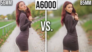 SONY a6000 - My Sigma 56mm f1.4 vs. Sigma 85mm f1.4 in APS-C Portrait Photography! [2023]