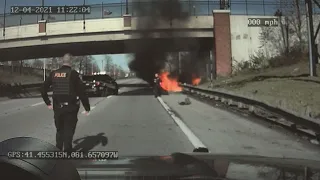 Police release video after 2 teens killed in fiery I-77 crash involving stolen vehicle