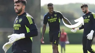 David Raya First Training 🔥 With Arsenal