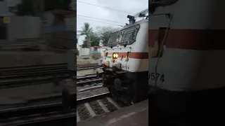 Announcement + Karnavati express arriving at Anand Jn