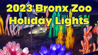 Bronx Zoo Holiday Lights 2023 Walkthrough