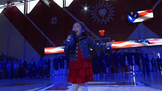 8 year old Malea Emma Crushes the National Anthem in Hank's House