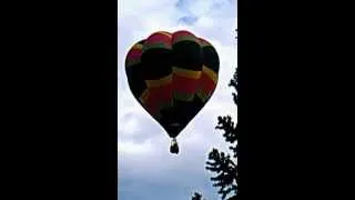 Labor Day, 2012, Hot Air Balloon Over the House