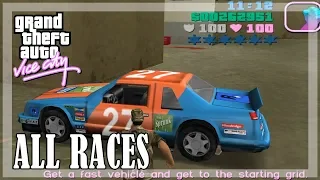 GTA Vice City - All Races in Sunshine Autos 🏁