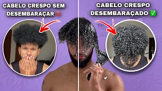 COMO DESEMBARAÇAR CABELO CRESPO E ATIVAR OS CACHOS | RAPHAEL LORRANH