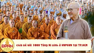 HT. Huyền Diệu trở về Việt Nam chia sẻ Phật pháp với 1000 Tăng Ni sinh tại HVPGVN tại TP.HCM