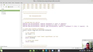 Bitboard CHESS ENGINE in C: implementing BIT COUNT routine (Brian Kernighan's way)