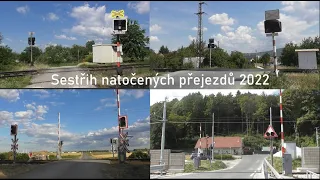 Sestřih natočených přejezdů 2022 / Czech & European Level Crossings 2022