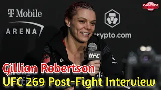 Gillian Robertson Reacts to Eye Gouge From Priscila Cachoeira | UFC 269