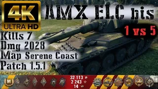 World of Tanks AMX ELC bis - 7 Kills 2K Damage - 1 vs 5❤❤