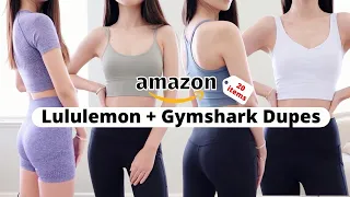 AMAZON ACTIVEWEAR TRY-ON HAUL (Lululemon & Gymshark Dupes) - 2021