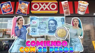 Comiendo con 25 pesos en el oxxo / Gaby y Gilda