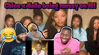 Chloe x Halle being a mess on IG Live REACTION!!