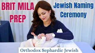 Brit Mila Prep Orthodox Sephardic Jewish Bris & Naming Ceremony Baby Name Reveal
