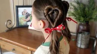 Double Heart Twists | Valentine's Day | Cute Girls Hairstyles