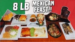 8lb Mexican Feast Food Challenge w/ Torta, Diablo Burrito, & Fajitas!!