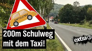 Realer Irrsinn: Mit dem Taxi zur Schule - Vater Staat zahlt | extra 3 | NDR