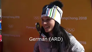 Ester Ledecka  PyeongChang 2018  Super G Multi Language