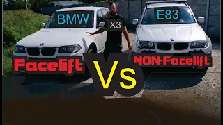 Bmw X3 e83 Facelift Vs Nonfacelift aspect exterior + diferente interioare full vs basic