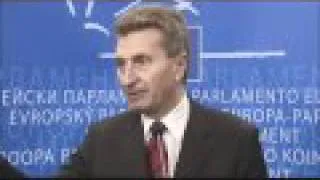 Gunther Oettinger Press Point after EU Hearings